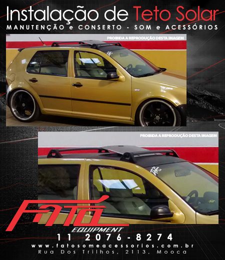 Golf Dourado com Teto Solar Webasto Hollandia h100