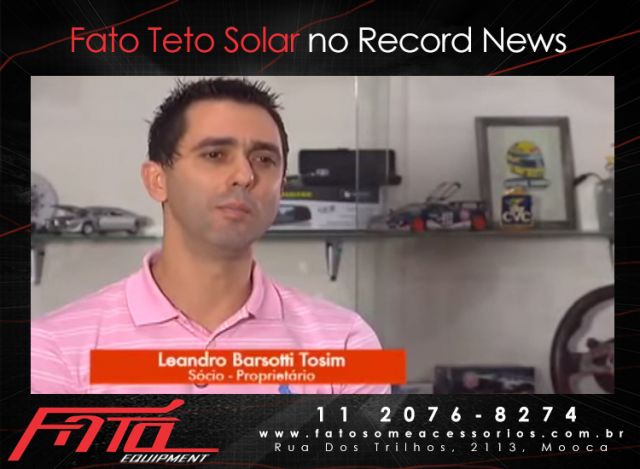 Fato Teto Solar no Record News